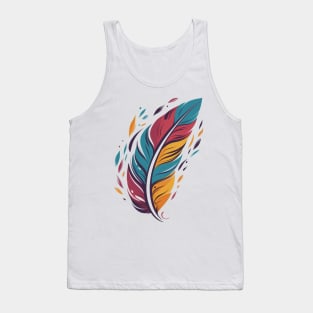 Feather Vintage Design Tank Top